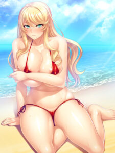 【エッチな大人のゲーム】 凝視する程のドスケベな絵に感無量 844miel140 水着の金髪爆乳JDをビーチでデカチンナンパ〜将来有望なお嬢様卵子を台無しに♪ハメ穴として生きる幸せを教え込む夏〜  圧倒的描写リアリティに感無量