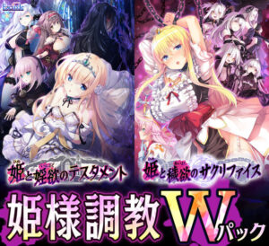 抜いた手が止まらない！エロゲー 圧倒的人気！！ 1052ecavg043s_t 【FANZA限定】姫様調教Wパック オリジナルA4タペストリー付き  俺の●●●泣かせの名場面の多さに感無量